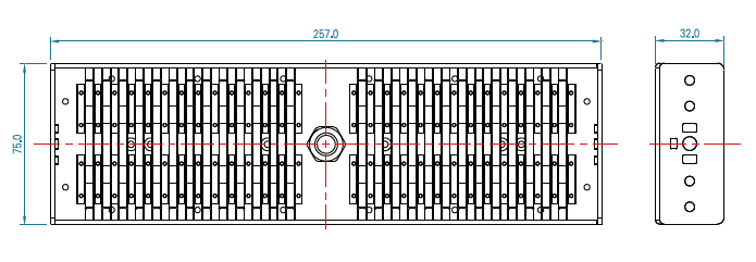 Размеры светодиодного модуля AURO-PRO-MD-60